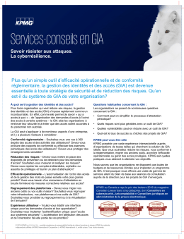 Services-conseils en GIA