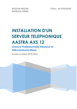 installation d`un serveur telephonique aastra axs 12 - No