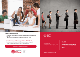 taxe d`apprentissage 2017 - L`Universit&eacute; Paris Descartes