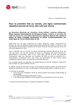 Communiqu&eacute; de presse