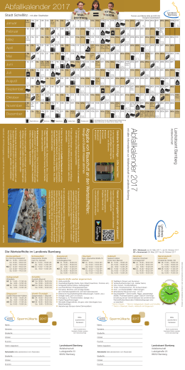 Abfallkalender 2017