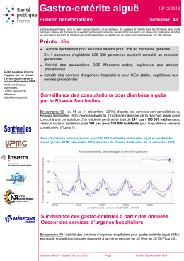 Bulletin semaine 49 - InVS