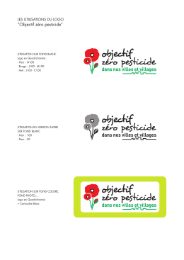 Télécharger les utilisations du logo ObjectifZeroPesticide