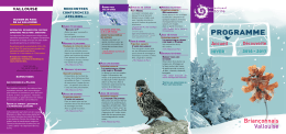 PROGRAMME - Parc national des Ecrins
