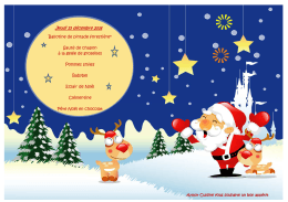 Repas de Noël à la cantine jeudi 15 décembre - Le Mesnil