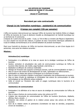 (e) de l`animation num&eacute;rique - assistant(e) de communication &Agrave;