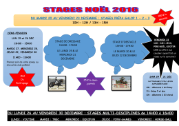 Programme Noël 2016