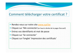 Comment t&eacute;l&eacute;charger votre certificat