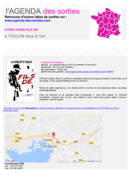 Imprimer - Agenda des sorties