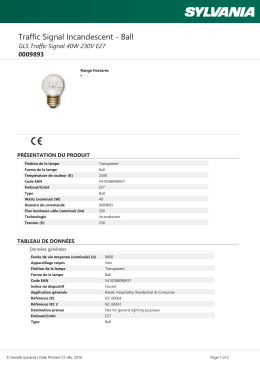 GLS Traffic Signal 40W 230V E27