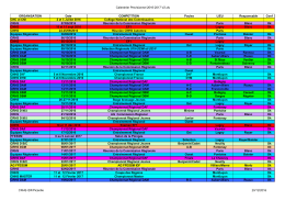 Calendrier Previsionnel 2016