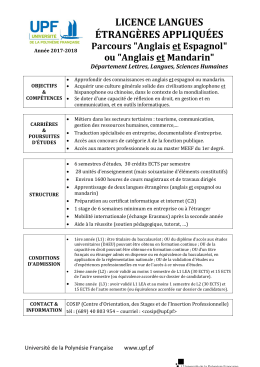 licence lea - Université de la Polynésie Française