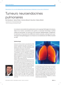 Tumeurs neuroendocrines pulmonaires