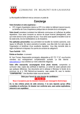 Concierge - Jobup.ch