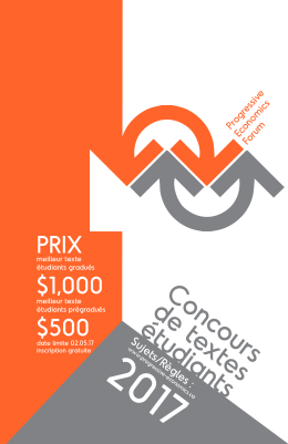 PRIX $1000 $500 - The Progressive Economics Forum