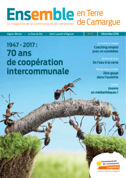 70 ans de coopération intercommunale