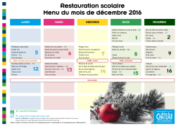 1612 Menu decembre - Le Ch&acirc;teau d`Olonne