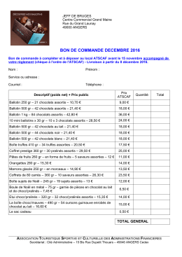 BON DE COMMANDE DECEMBRE 2016