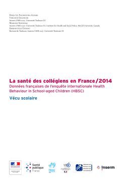 V&eacute;cu scolaire - Inpes - Sant&eacute; publique France