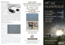 ARt [et] NUMÉRIQUE