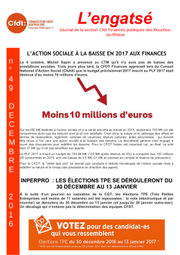 L`engats&eacute; - CFDT