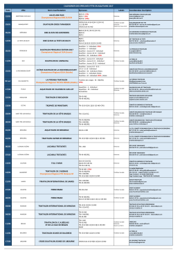 calendrier2017 - Team Coutras Triathlon
