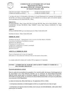 COMMUNE DE SAVONNIERES DEVANT BAR D&eacute;partement de la