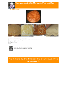 Tout savoir sur la GALETTE FRANGIPANE LENÔTRE