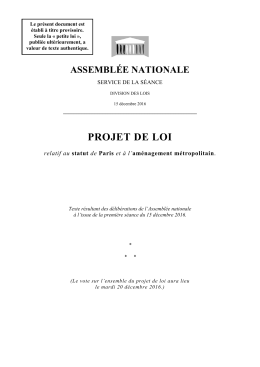 projet de loi - Assemblée nationale