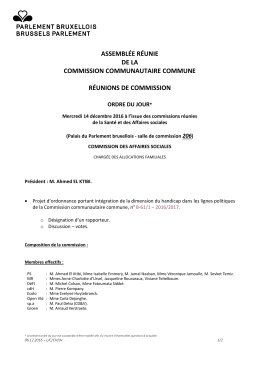 Affaires sociales - weblex.irisnet.be