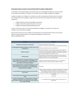 Demandes Long s&eacute;jours travailleurs