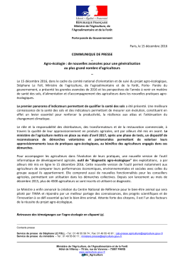 Agro-écologie : de nouvelles avancées pour une généralisation au