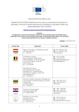 National Enforcement Bodies