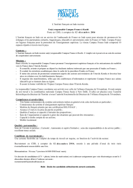 Responsable Médiathèque TETOUAN