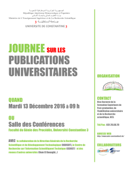 journeesur les publications universitaires