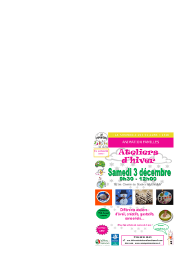 Ateliers d`hiver