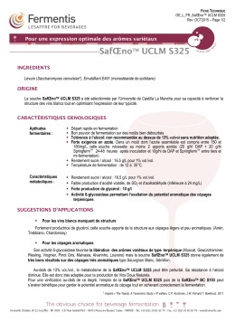 INGREDIENTS ORIGINE CARACT&Eacute;RISTIQUES