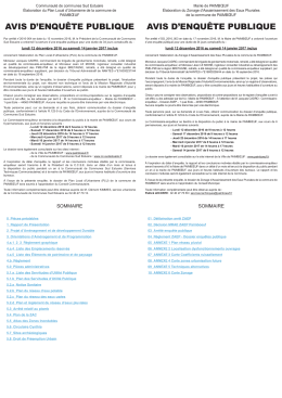 avis d`enqu&ecirc;te publique