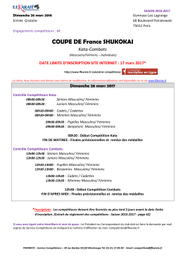 COUPE DE France SHUKOKAI Kata
