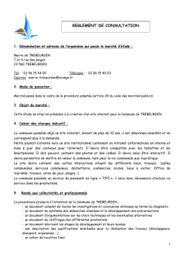 Règlement de consultation - La salle des marchés MEGALIS