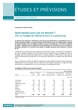 Communiqué de presse 40/2016 - Portail des statistiques du