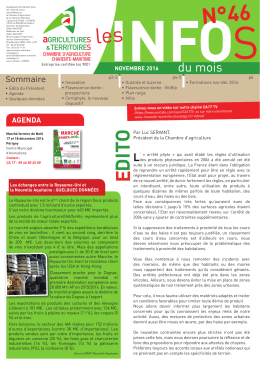 du mois - La Chambre d`Agriculture de Charente