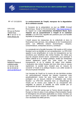 positions de la CFE-CGC