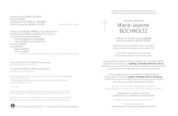 Marie-Jeanne BOCHKOLTZ - uitvaart
