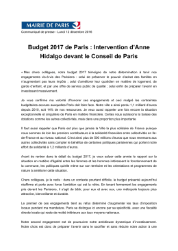 Communiqué de presse - Espace presse