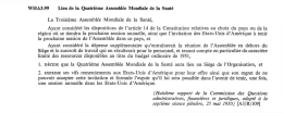 WHA3.99 Lieu de la Quatri&egrave;me Assembl&eacute;e Mondiale de la Sant&eacute; La