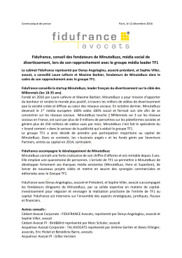 Télécharger le communiqué de presse