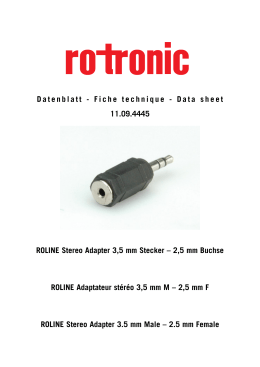 11.09.4445 Datenblatt - Fiche technique
