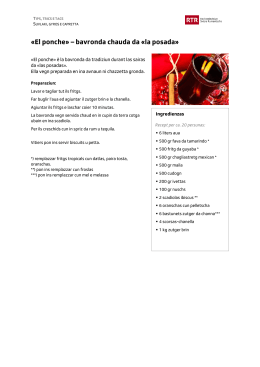 &laquo;El ponche&raquo; &ndash; bavronda chauda da &laquo;la posada&raquo;