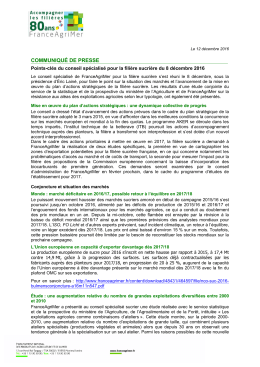 communiqué de presse